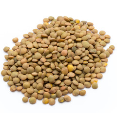 Lentils pulse legumes vegetables vegetarian food background.