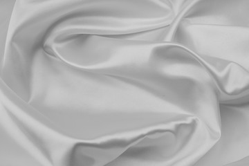 Fototapeta premium White silk fabric
