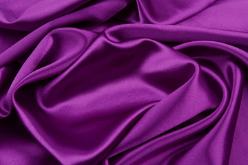 Purple silk fabric