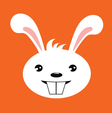 Happy rabbit illustration
