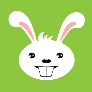 Happy rabbit illustration