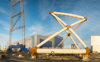 A factory for the production of offshore wind farms