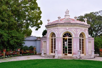 Foto op Plexiglas Artistiek monument external architectural details villa durazzo pallavicini genoa pegli italy