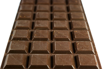 Close-up of Dark Chocolate Bar for Background, Banner, Texture 