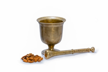 old mortar and pestle