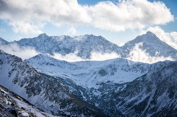 Fototapeta premium Mountains in snow