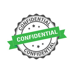 Confidential stamp illustration