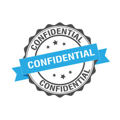 Confidential stamp illustration