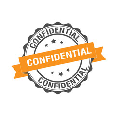 Confidential stamp illustration