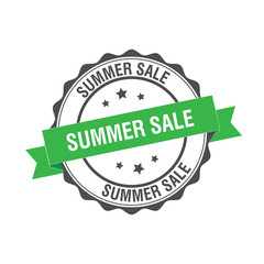 Summer Sale stamp illustration