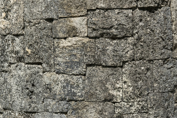Kohunlich, Mexiko, Maya Ruinen, Mauer
