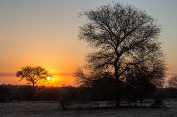 Fototapeta na wymiar Sunset over Africa