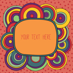 Frame with a place for your text.