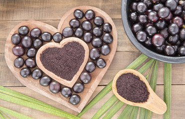 Acai amazonian fruit (Euterpe oleracea)