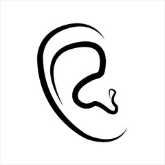 ear, medicine, icon, vector illustration eps10