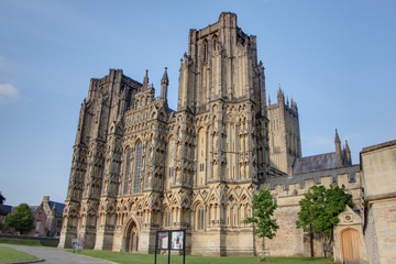 Fototapeta na wymiar cathédrale de Wells au Royaume uni