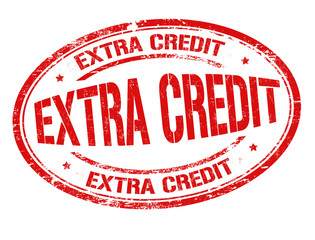 Extra credit sign or stamp