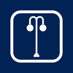 Street lamp icon - Illustration