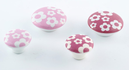 fittings for furniture. Handles for cabinets on a white background
