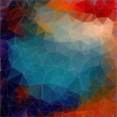 Flat Vector background. Multicolor triangle wallpaper