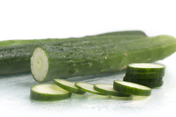 Fresh Sliced Cucumber