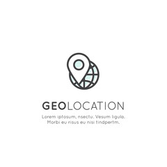 Vector Icon Style Illustration Logo Set of Geo Location Tag, Proximity Marketing, Global Network Connection, Location Identification, Isolated Minimalistic Object