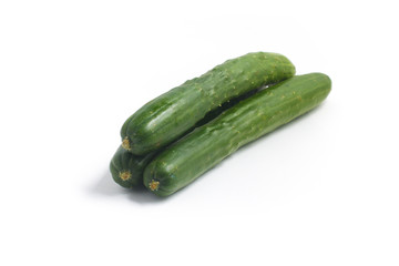 Three fresh Cucumber