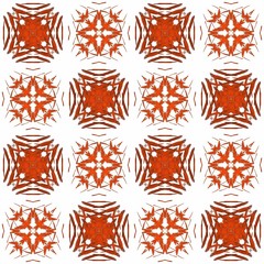 Seamless texture with 3D rendering abstract fractal red pattern