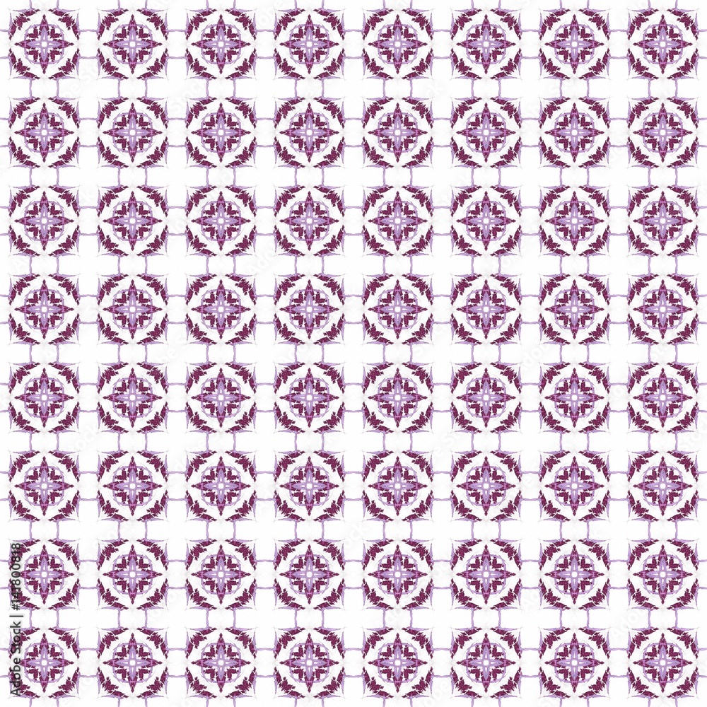 Fototapete seamless texture with 3d rendering abstract fractal purple pattern