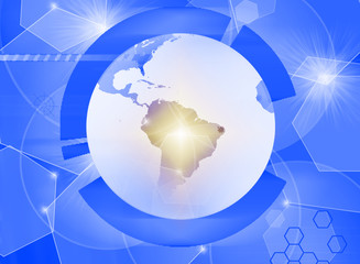 Concept of smart world of business 