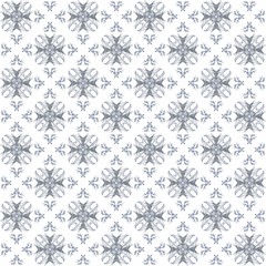 Seamless texture with 3D rendering abstract fractal blue pattern