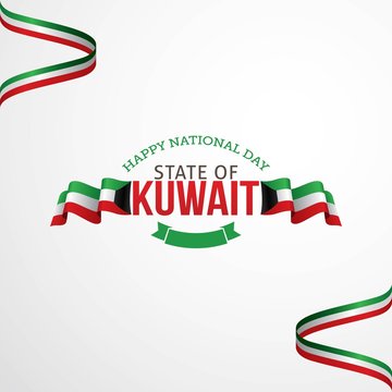 Kuwait National Day Celebration Vector Illustration