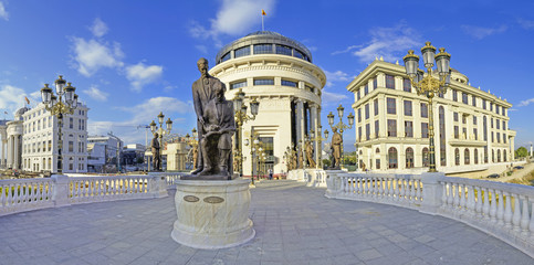 Skopje, Macedonia – Architecture - obrazy, fototapety, plakaty