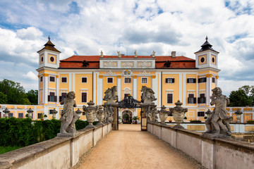 Obraz premium Milotice Castle called pearl of South Moravia, is a uniquely preserved complex of baroque buildings and garden architecture. Czech Republic