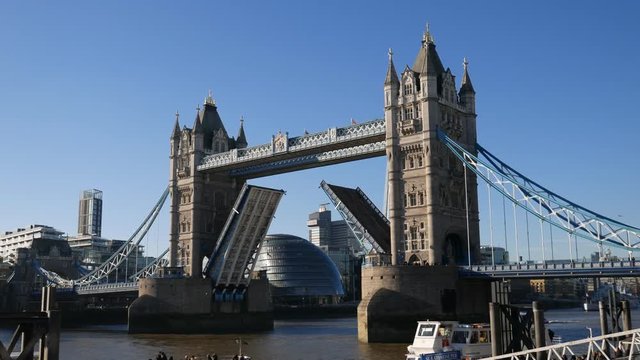 Closing the Tower Bridge.