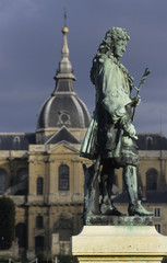 Fototapeta na wymiar Versailles / Potager du roi / Statue de La Quintinie