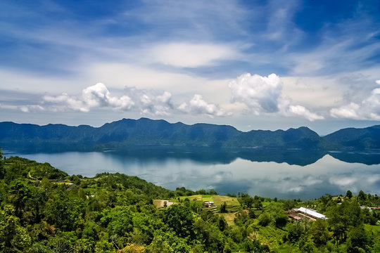 Lake Maninjao in Sumatra