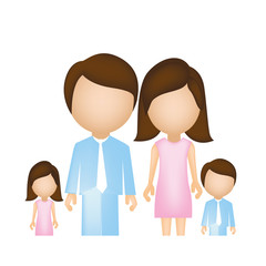 Obraz na płótnie Canvas family together cartoon icon, vector illustration design