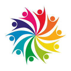 people together character icon, vector illustration design