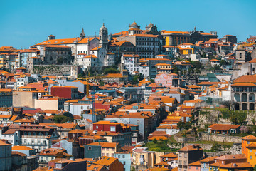 Fototapeta na wymiar Houses in old Porto downtown, Portugal.