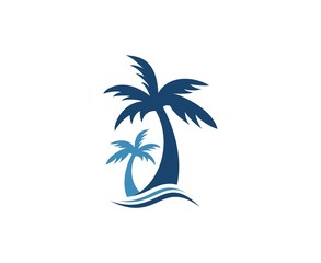 Fototapeta na wymiar Palm logo