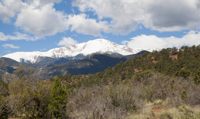 Fototapeta na wymiar Colorado Springs Pikes Peak