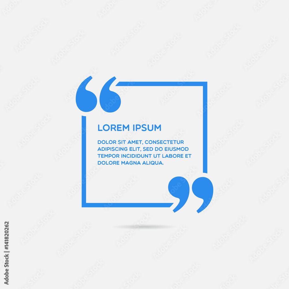 Poster abstract square text placement speech bubble vector frame