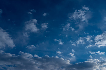 Fototapeta premium Dramatic sunset sky with clouds.