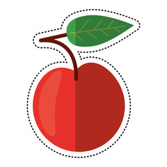 cartoon apple food health image vector illustration eps 10