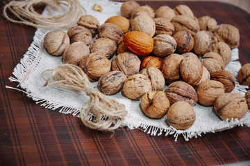 walnut and hazelnuts