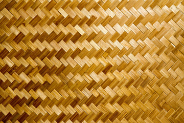 Weaved bamboo background and texture