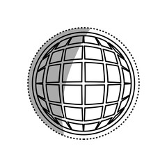 Global sphere symbol icon vector illustration graphic design