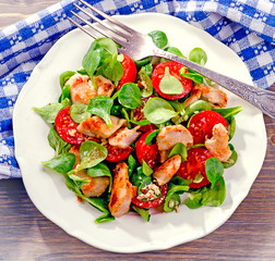 Chicken and vegetable salad.