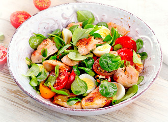 Chicken and vegetable salad